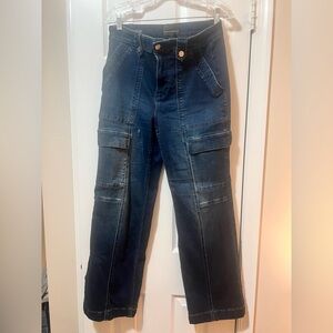 White House Black Market Everyday Soft Denim Cargo Trouser